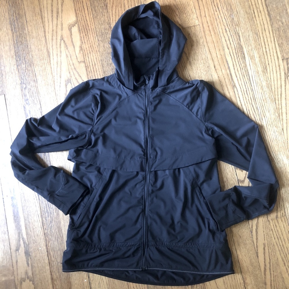 Lululemon black, light weight jacket, size 8